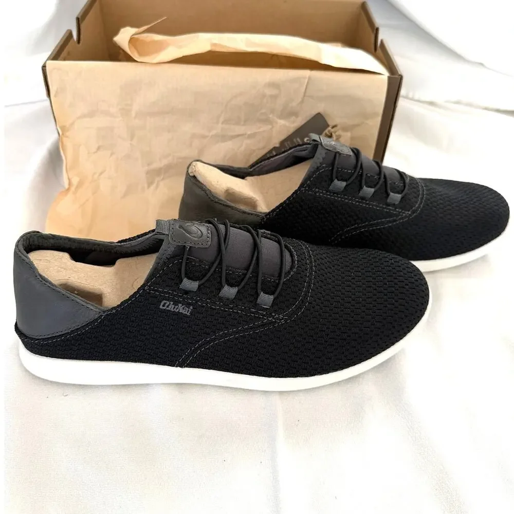 Olukai Alapa Li Men's Casual Shoes Black / Dark Shadow Size 10 NWT - Picture 1 of 10
